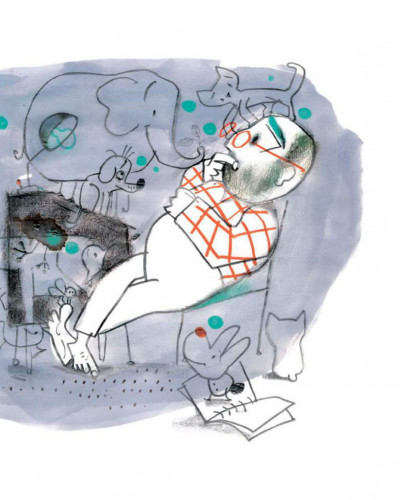 Seitenvorschau Der Schriftsteller und die Katze